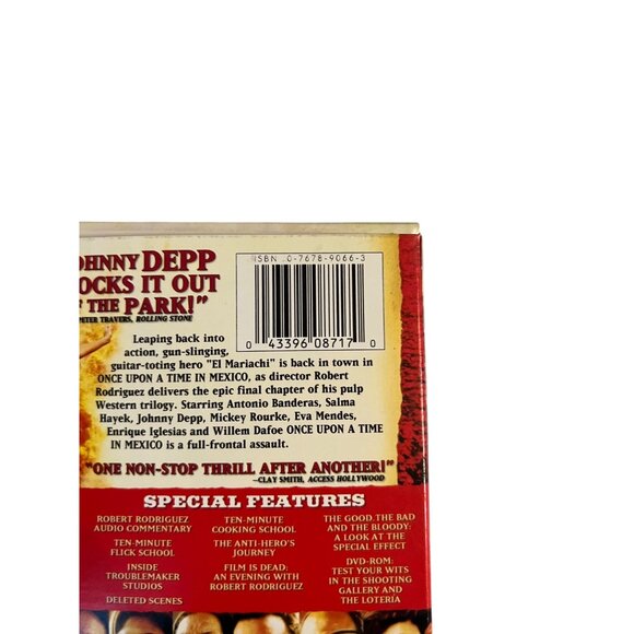Once Upon A Time In Mexico 2003 DVD Antonio Banderas Johnny Depp Pre-Owned - Picture 7 of 8